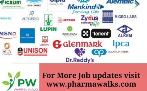 Weekend Walk-in interviews for Multiple positions at Top Pharma Companies on 18th – 19th Dec 2021