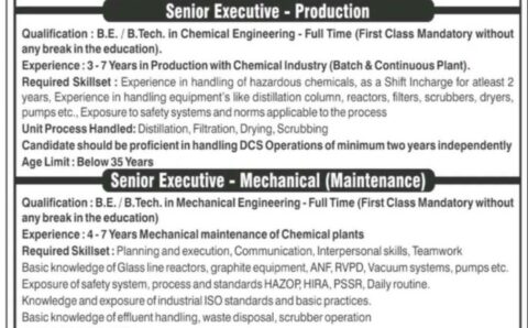 SRF Limited – Walk-in interview for Production/ Mechanical (Maintenance) on 22nd Oct 2022