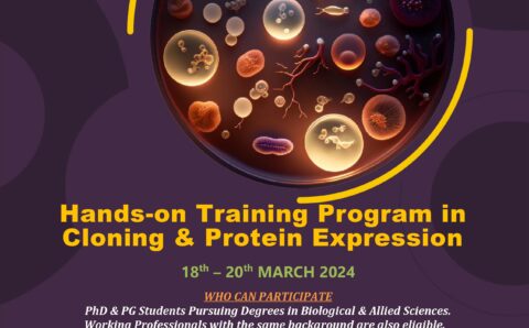 Hands-on Training Program in Cloning & Protein Expression | 18-20th March 2024