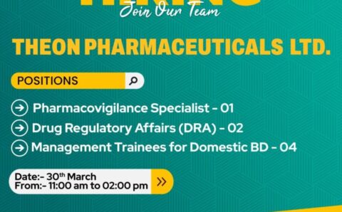 Theon Pharma walk-in interviews for Pharmacovigilance / DRA / Management Trainees on 30th Mar 2024