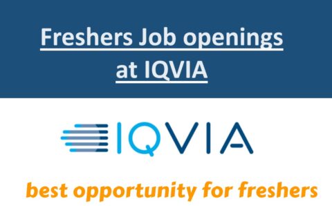 IQVIA Fresher Job opportunities | B Pharm/ M Pharm/ PharmD candidates eligible
